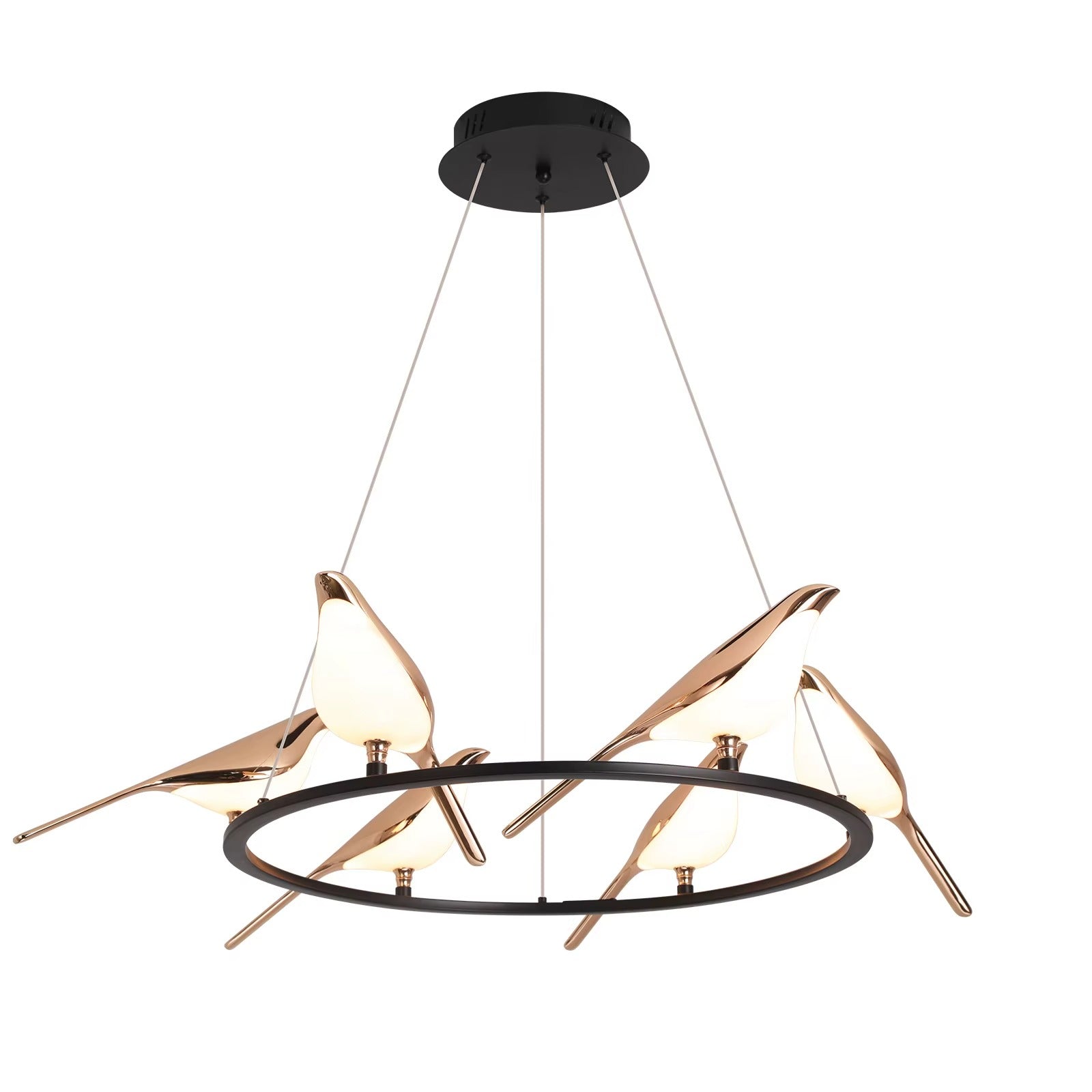 Custom 6-Head Bird Pendant Light – Indoor Decor