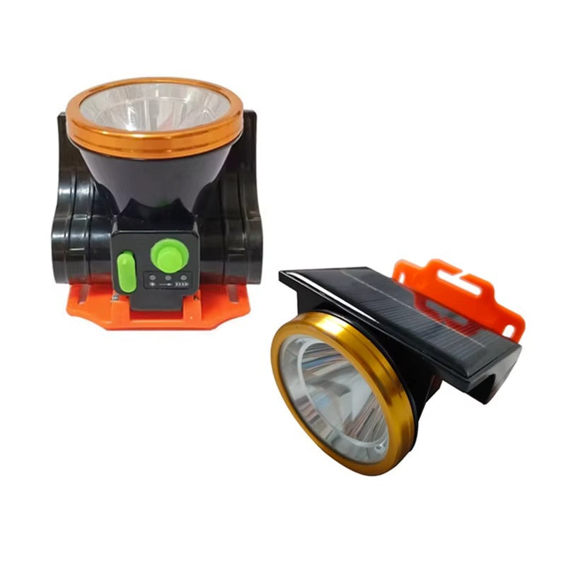 Solar-Powered Portable Headlamp – Africa Night Safe with Power Display