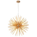European Modern Golden Aluminum LED Pendant Light – Sea Urchin Style