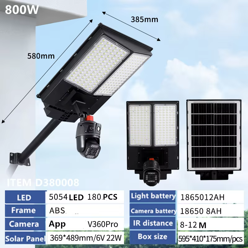 Waterproof Solar Flood Light with Monitoring – Wall/Rod Mount (800W/1000W/1500W)