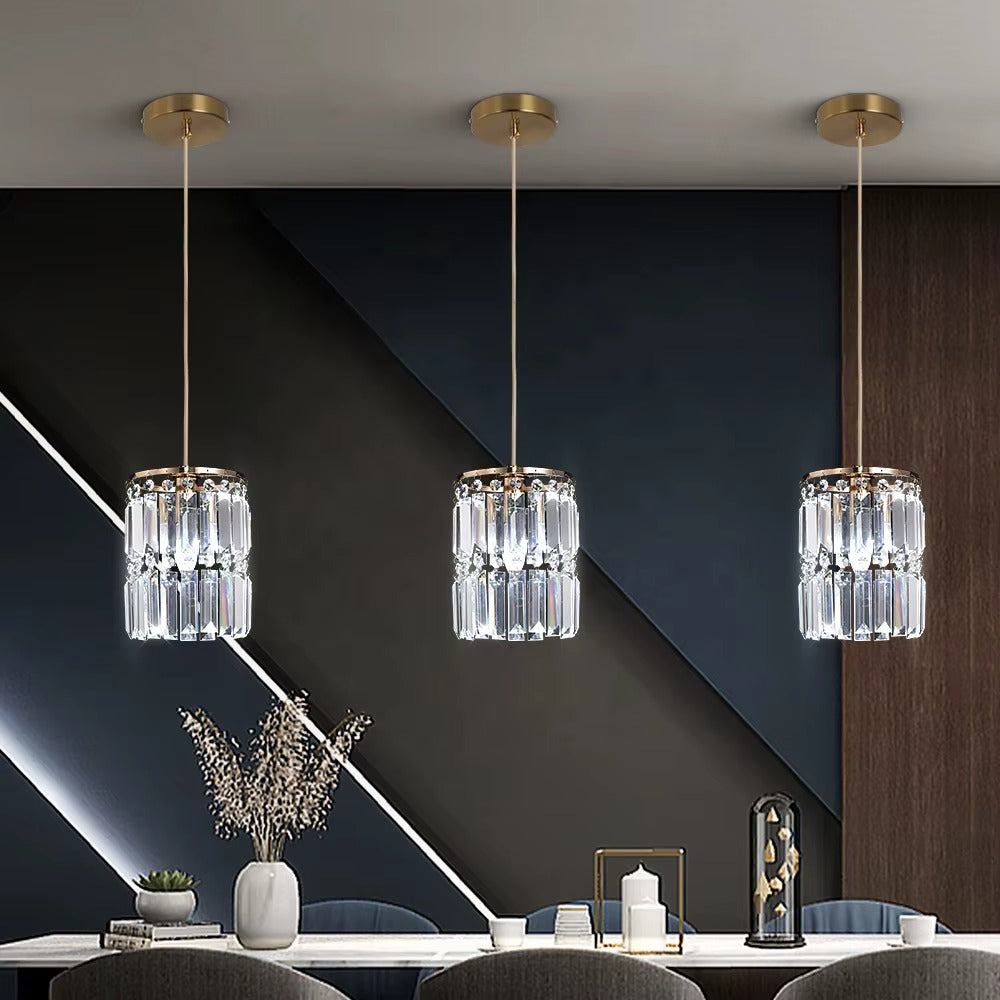 Modern Gold Crystal Pendant Light – Contemporary Design