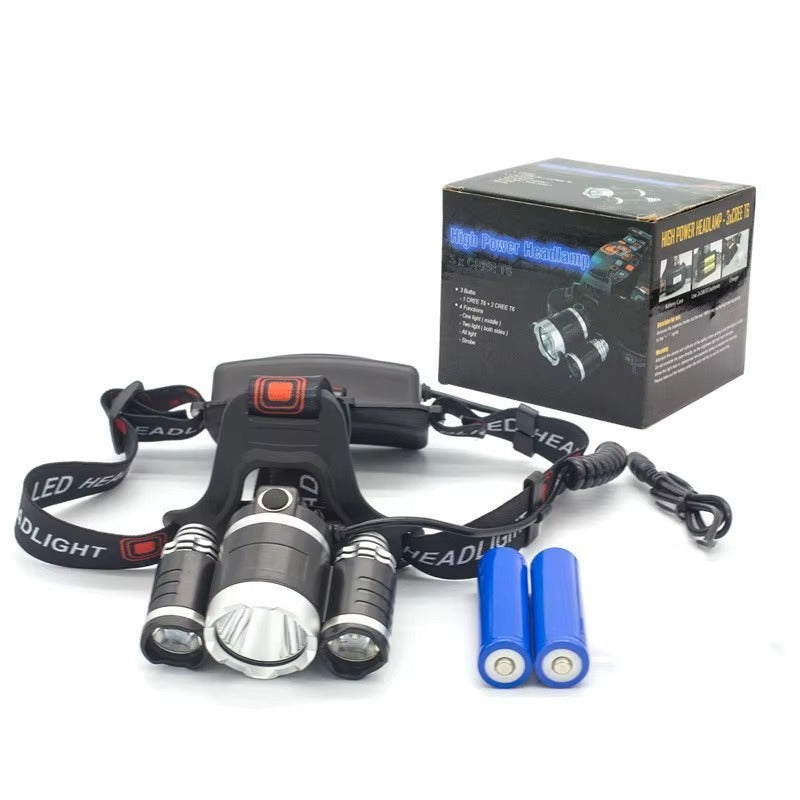 Rechargeable LED Headlamp – 4 Modes, 90° Adjustable