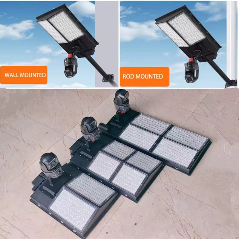 Dusk-to-Dawn IP65 Solar Security Flood Light with Wireless Surveillance