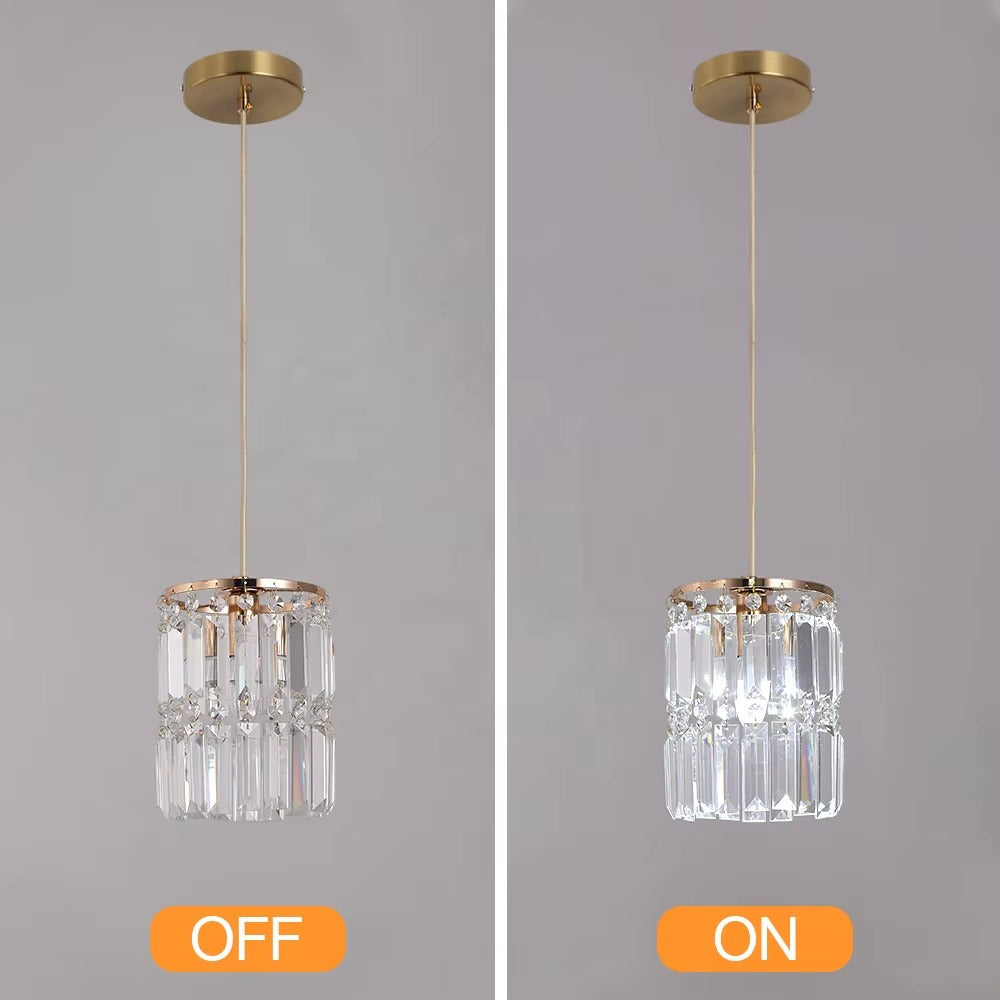 Modern Gold Crystal Pendant Light – Contemporary Design