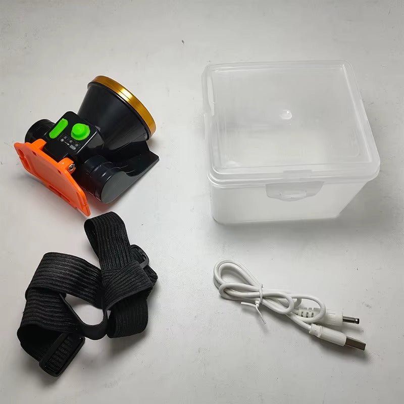 Solar-Powered Portable Headlamp – Africa Night Safe with Power Display