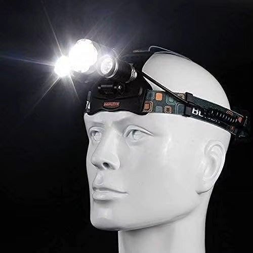 Rechargeable LED Headlamp – 4 Modes, 90° Adjustable