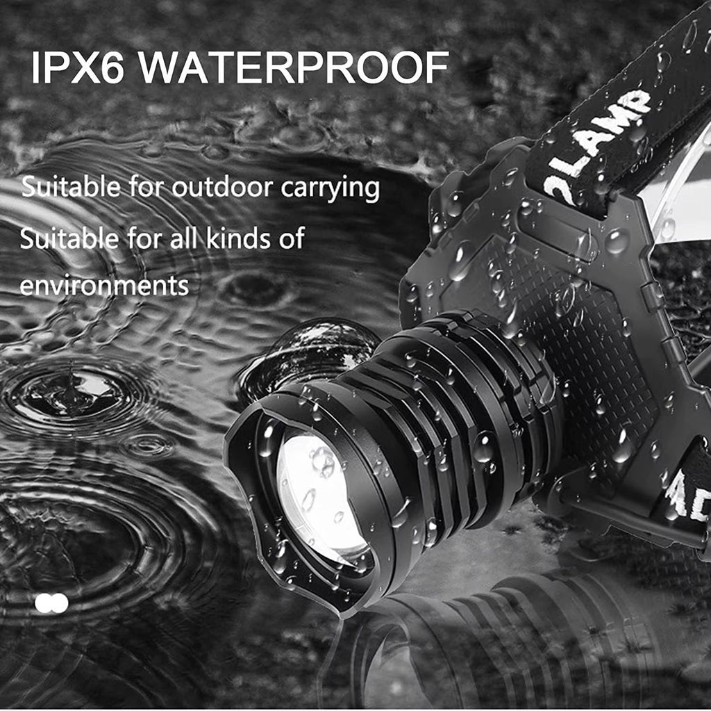 1000lm P70 Rechargeable Headlamp – Super Bright & Waterproof