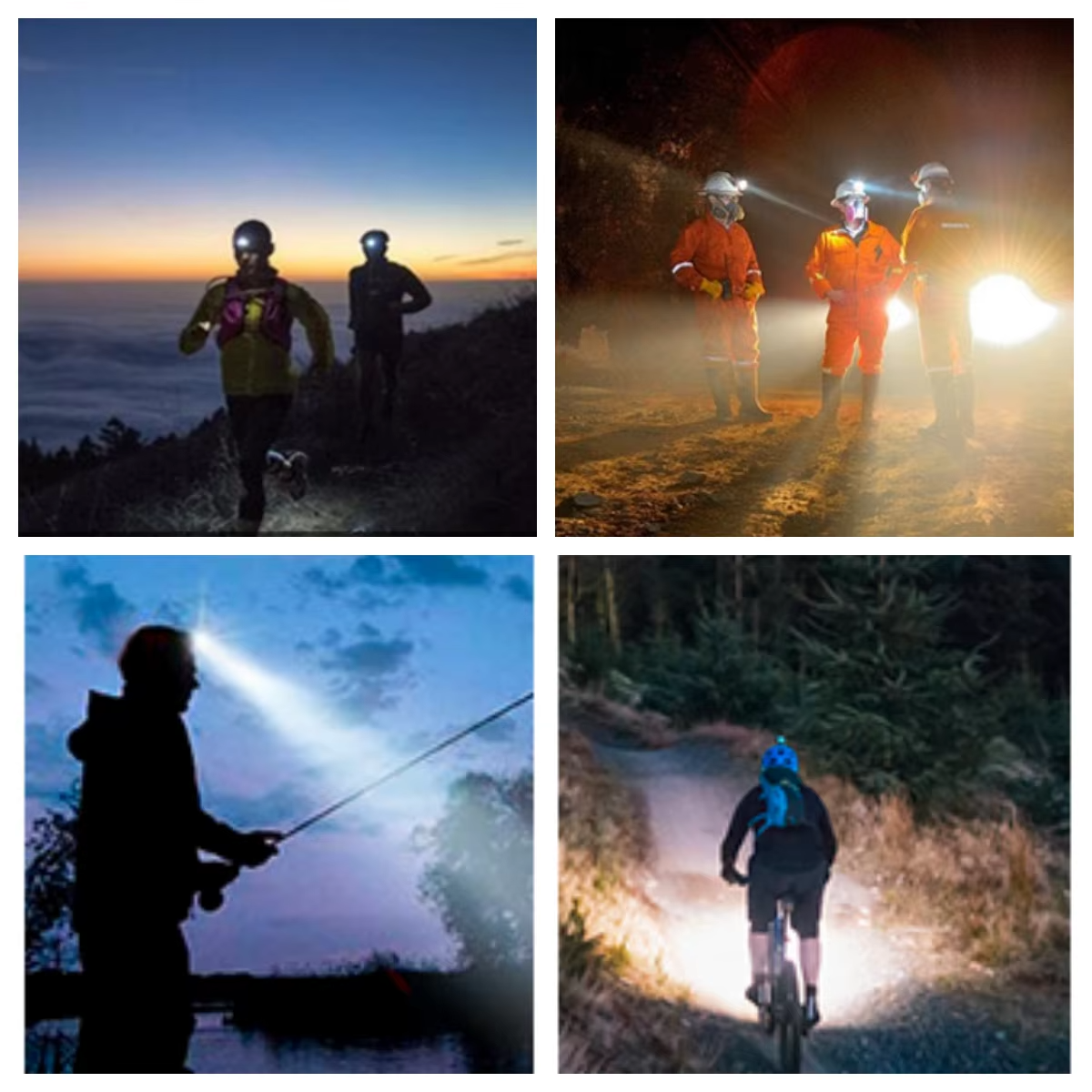 Rechargeable LED Headlamp – 4 Modes, 90° Adjustable