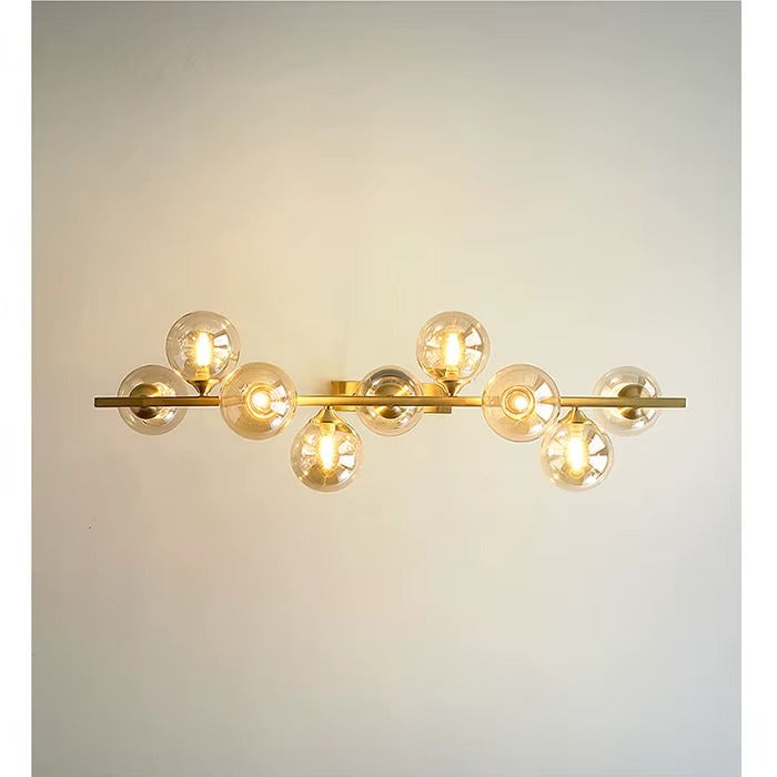 Modern Golden Glass Pendant Light – Iron Art Decorative