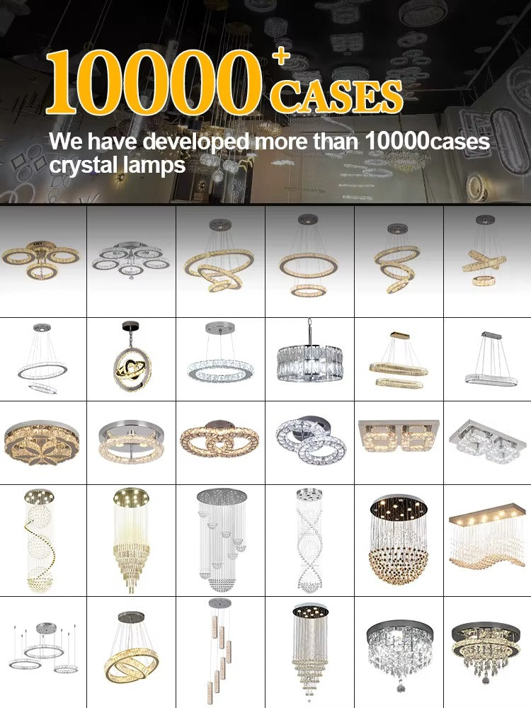 Modern Golden Glass Pendant Light – Iron Art Decorative